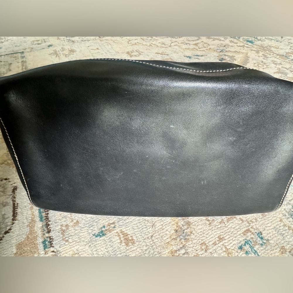 Coach Black Leather Satchel Bag Classic style - Picture 14 of 16